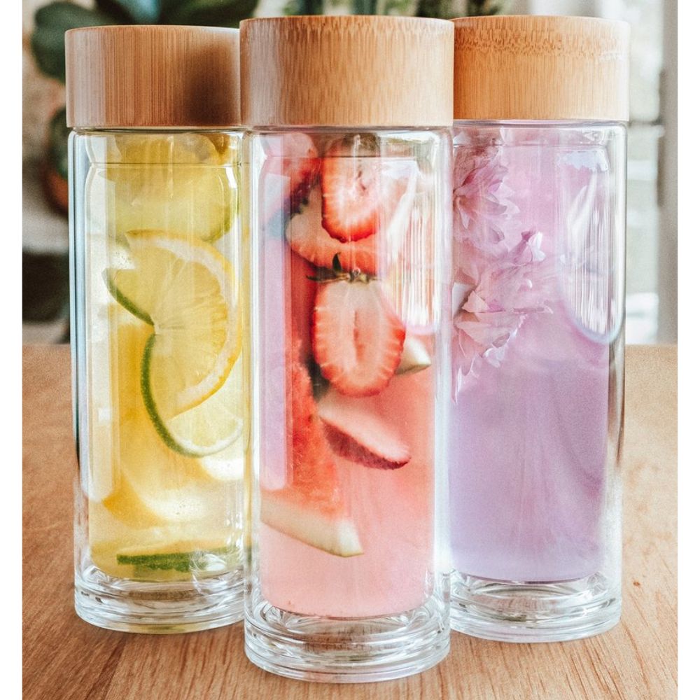 Double Wall Glass Water Flask