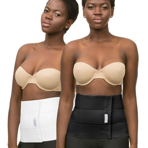 post surgery abdominal binder in white or black