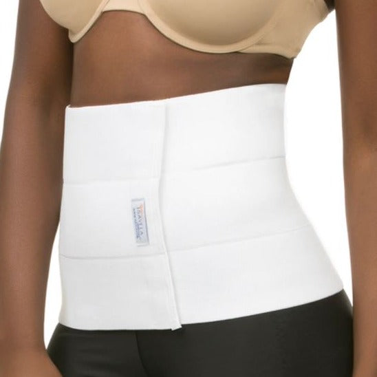 post surgery abdominal binder in white or black